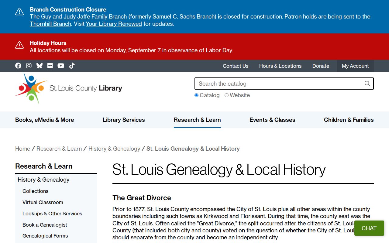 St. Louis residents directory library genealogy collection